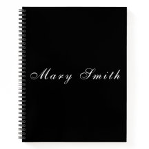 Espiral de Nome Manuscrito Personalizado Elegante