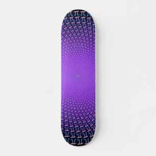 Espiral de Sinais de Pi: Skateboard Personalizado