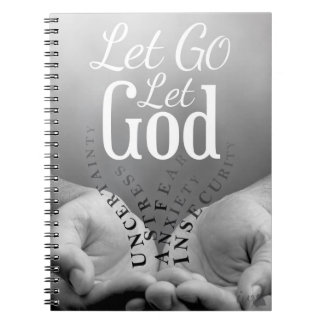Espiral Deixado vá deixe o caderno do deus