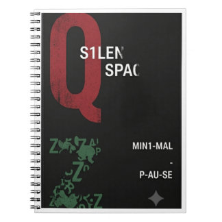 Espiral Design Tipográfico de Caderno | Novo Design de Pla
