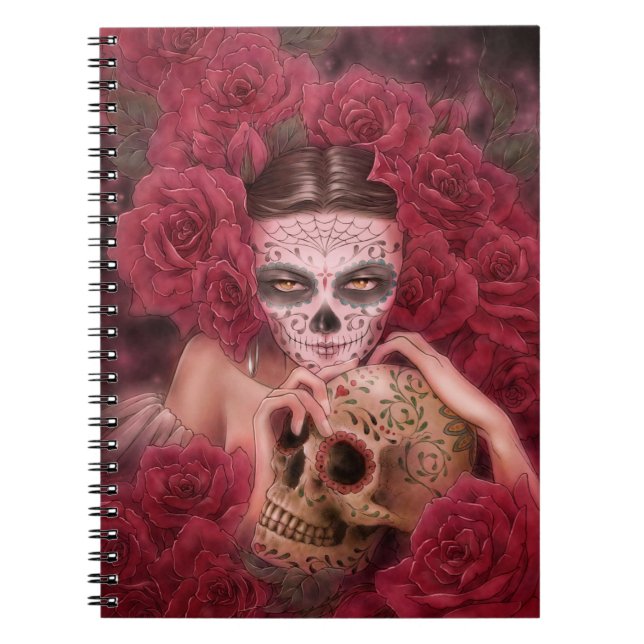 Espiral Diâmetro de los Muertos Caderno (Frente)