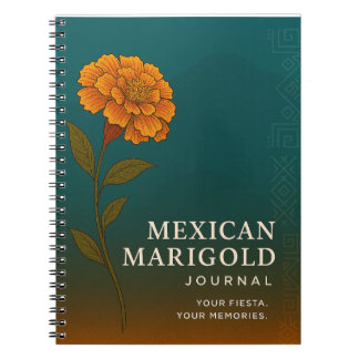 Espiral Diário de Marigold Mexicano: Caderno Inspirado na