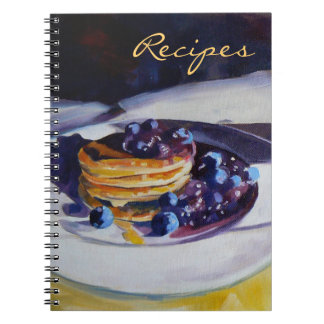 Espiral do caderno - receitas (panquecas)