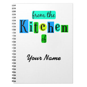 Espiral Do Cozinha do Caderno Personalizado Retro