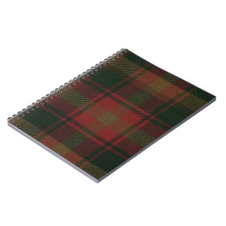 Espiral do Tartan da folha de bordo - caderno
