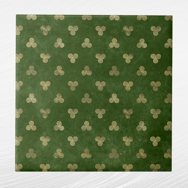 Espiral Dourado Verde Celta (Criador carregado)