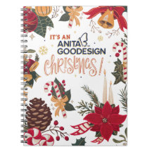 É um caderno do Natal de Anita Goodesign!