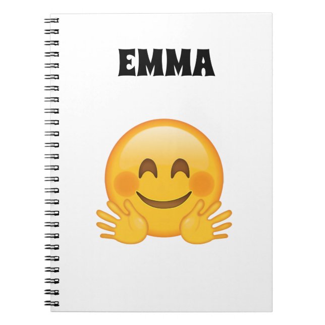 Espiral Emma - Caderno de Emoji Personalizado (Frente)