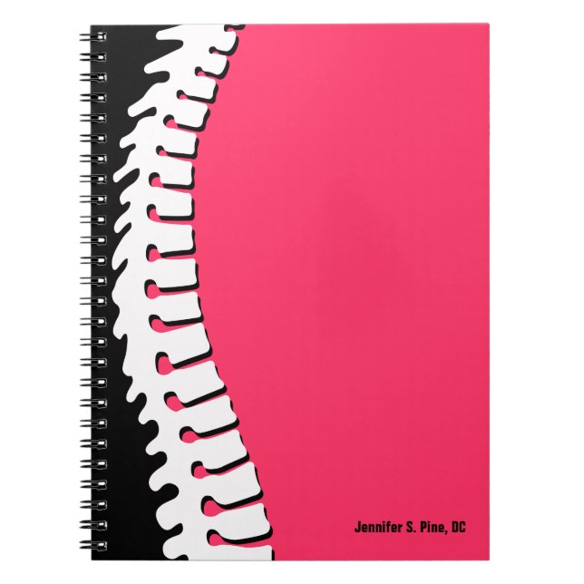 Espiral Espinha lateral caderno personalizado (Frente)