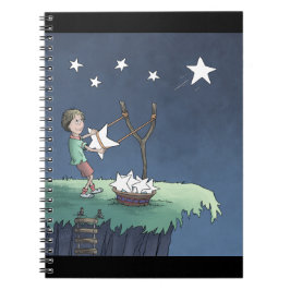 Espiral Estrelas Cadentes - Criando Desejos Caderno