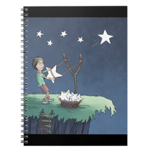 Espiral Estrelas Cadentes - Criando Desejos Caderno