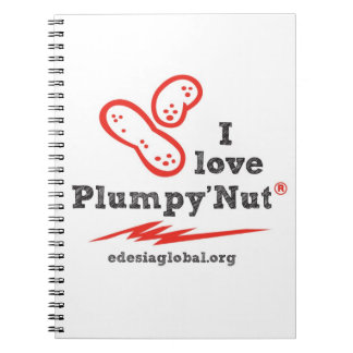 Espiral Eu amo o caderno de Plumpy'Nut