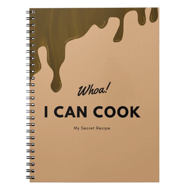 Espiral Eu posso cozinhar, um caderno de receitas (Frente)
