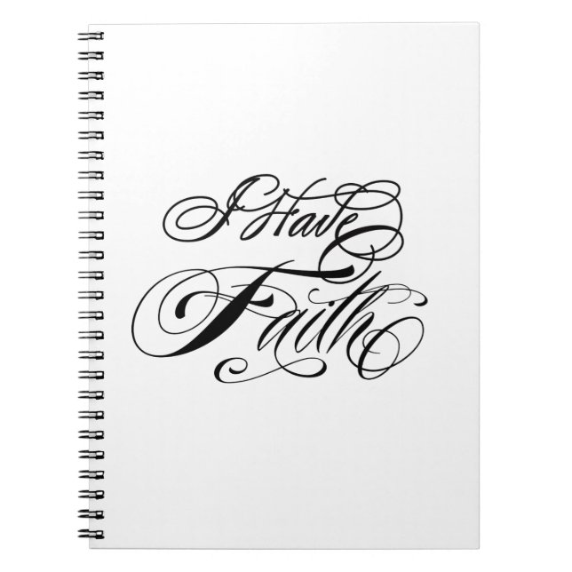 Espiral Eu tenho o caderno da fé (Frente)