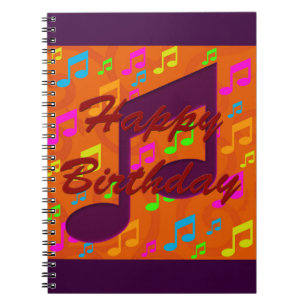Espiral Feliz aniversario - caderno da música