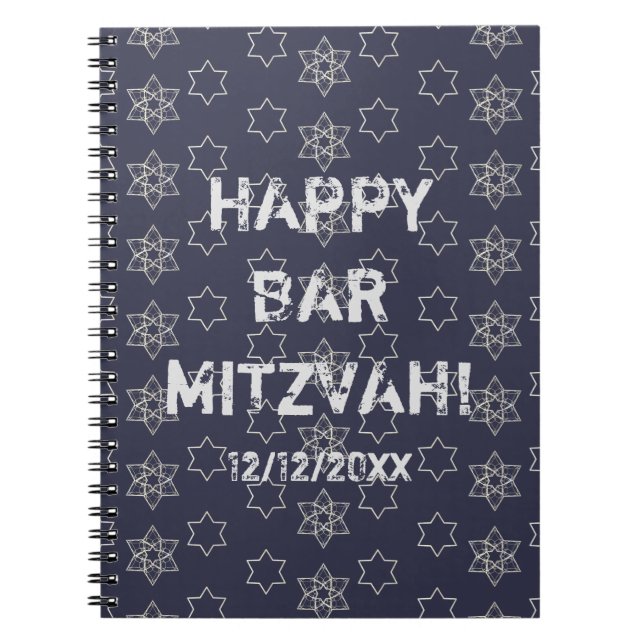 Espiral Feliz Bar Mitzvah! Caderno (Frente)