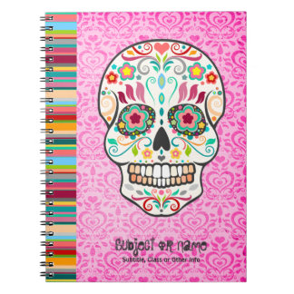 Espiral Feliz Muertos - caderno do costume do crânio do