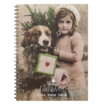 feliz natal caderno vintage de feriado