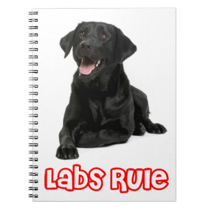 Espiral Filhote de Retriever Labrador Preto, Caderno Love