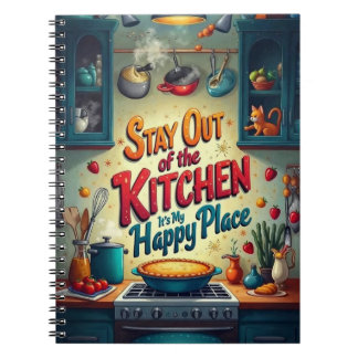 Espiral Fique Fora da Cozinha Caderno