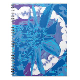 Espiral Flor dental & caderno branco do dentista dos