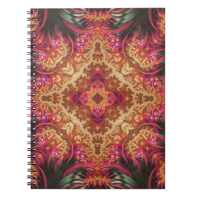 Espiral Fractal Real | Caderno (Frente)