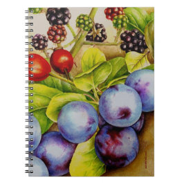 Espiral Fruta do caderno de arte Hedgerow