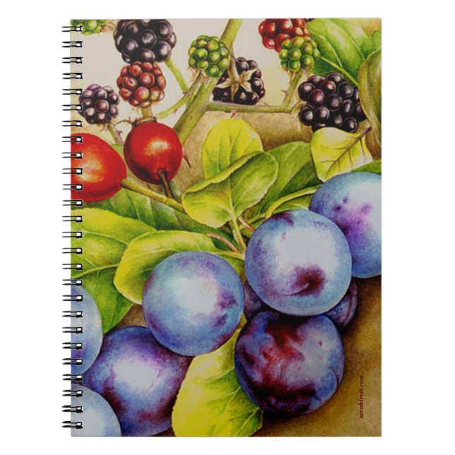 Espiral Fruta do caderno de arte Hedgerow (Frente)