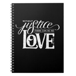 Espiral ganchos do sino sem o caderno do preto de justiça