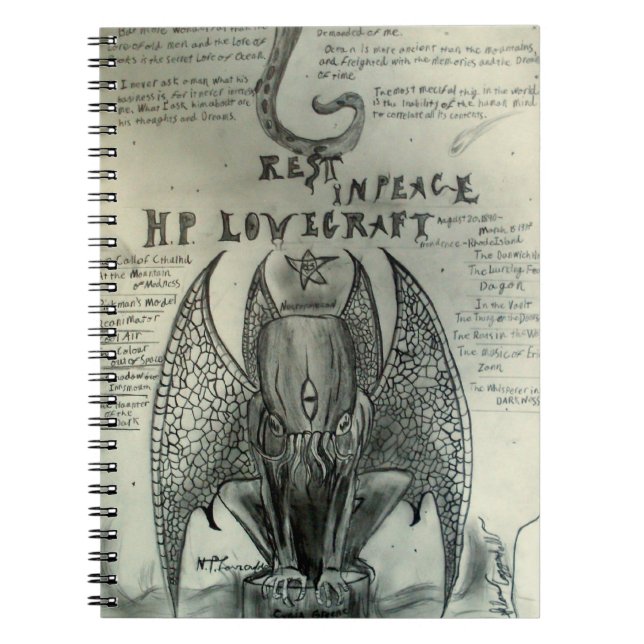 Espiral H.P. Caderno de Lovecraft (Frente)