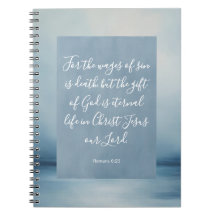 Imagem da Bíblia Versículo Romanos 6:23 Caderno Es