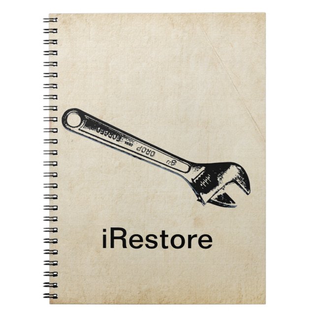 Espiral iRestore Caderno de Manutenção (Frente)
