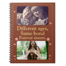Irmãs para Sempre – Presente de Caderno de Fotos P