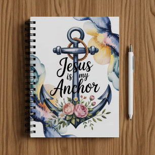 Espiral Jesus é minha âncora. Caderno de fé cristã