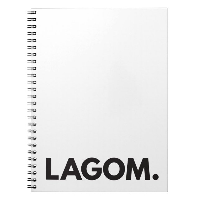 Espiral LAGOM. Caderno (Frente)
