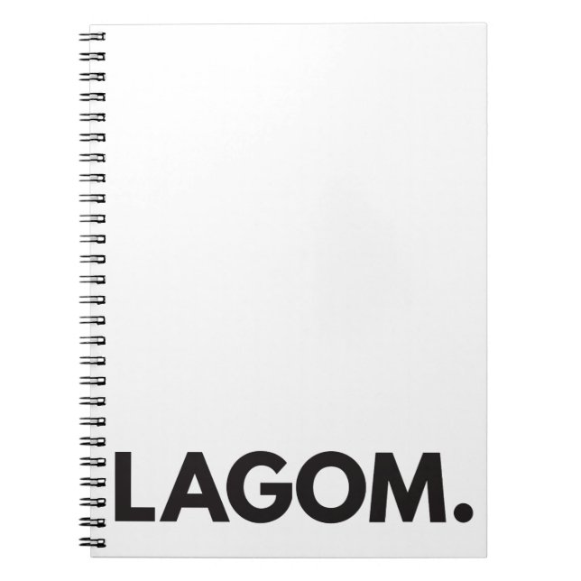 Espiral LAGOM. Caderno (Frente)