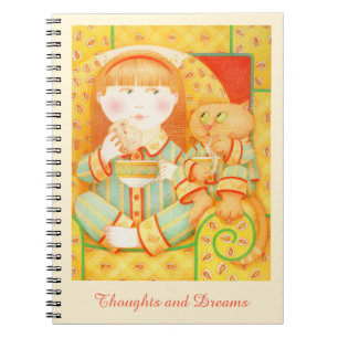 Espiral LANCHE ANTES DE DORMIR 6.5x8.75 Caderno - Creme