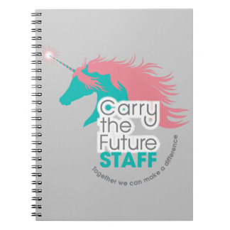 Espiral Leve o caderno futuro dos funcionarios