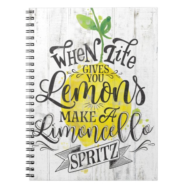 Espiral Limoncello Spritz o caderno (Frente)