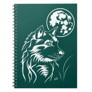 Espiral lobo jovem caderno sonhado
