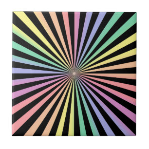 Espiral Mágica Hipnose Cores Preto Pastel Retro An
