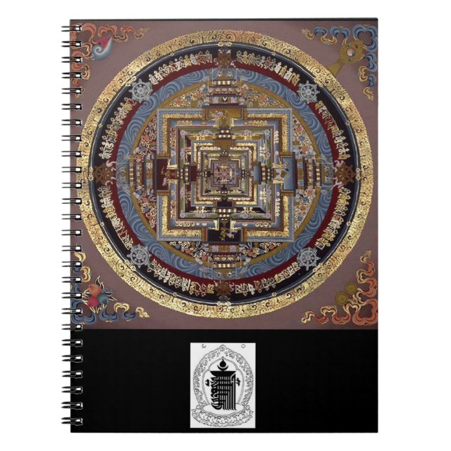 Espiral Mandala de Kalachakra um caderno (Frente)