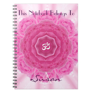 Espiral Mandala dos rosas, caderno