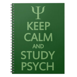 Espiral Mantenha caderno calmo & do estudo de Psych do