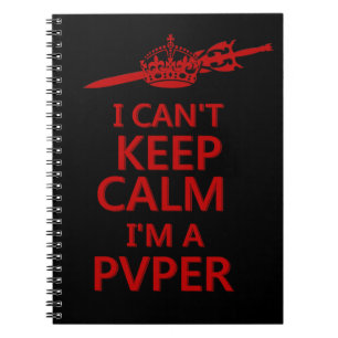 Espiral Mantenha o caderno calmo do Gamer de PvP