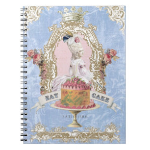 Espiral Marie Antoinette-Come o caderno do bolo…