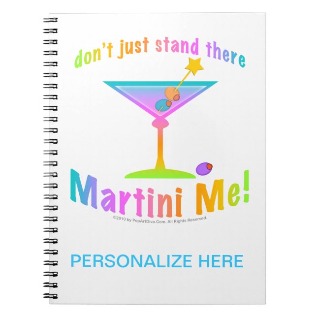 ESPIRAL MARTINI ME! CADERNO - DIÁRIO (Frente)