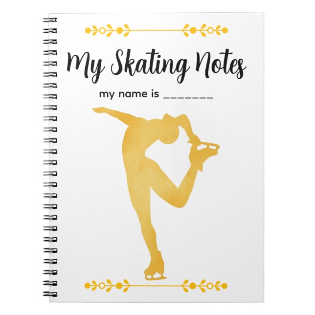 Espiral Meu Caderno de Patinação (Frente)