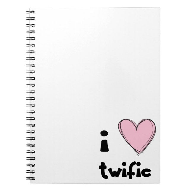 Espiral Mim CADERNO <3 cor-de-rosa twific (Frente)