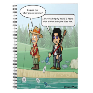 Espiral Música que flui o caderno engraçado da chalaça